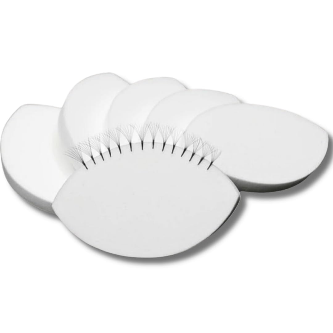 White Eye Shape Lash Sponge for Eyelash Extension Practice Mapping