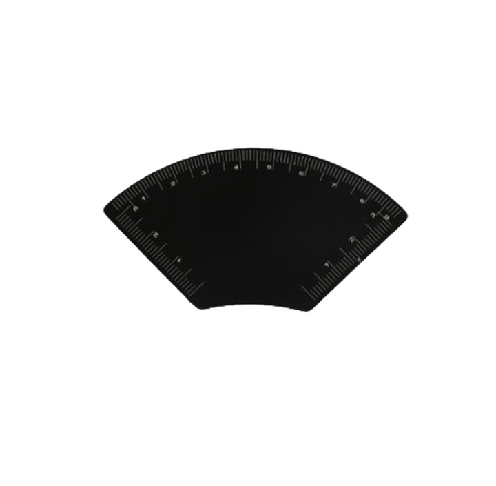 Brow Mapping Ruler with Built-in Bubble Level (3 Shapes) - Amber Lash