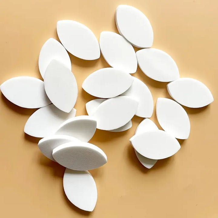 White Eye Shape Lash Sponge for Eyelash Extension Practice Mapping