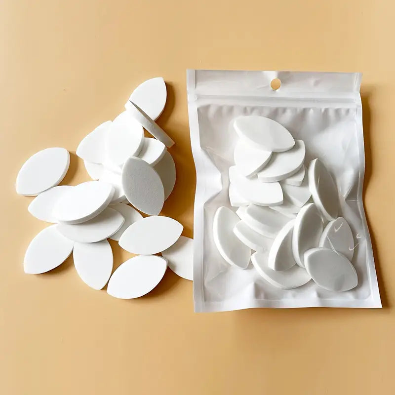White Eye Shape Lash Sponge for Eyelash Extension Practice Mapping
