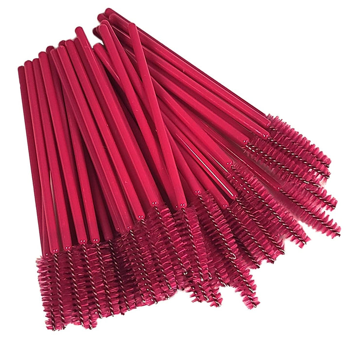100pcs Disposable Mascara Brush Applicator 2pack(50pcs )- Various Colors - Amber Lash