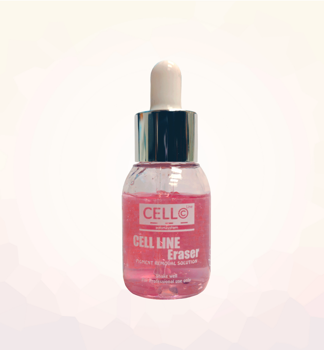 Cell Line Pigment Eraser – Tattoo and Semi-Permanent Makeup Remover in Gel and Liquid Form, 30ml
