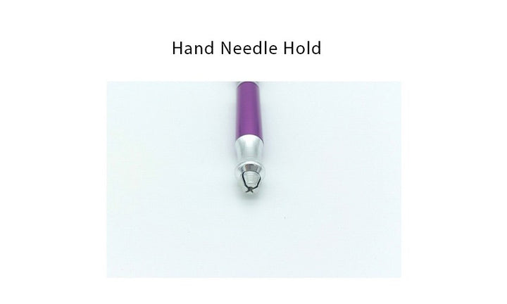 Close-up of resin-type connector end on dual connector PMU manual pen.