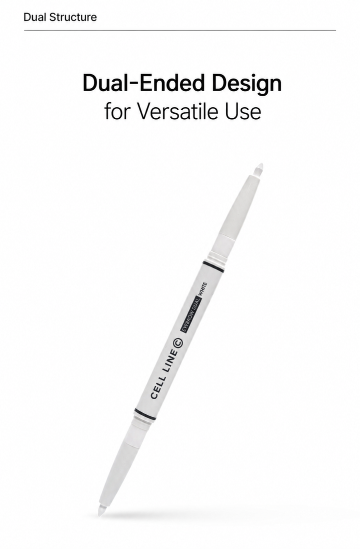 Cell Line Dual Design Pen White for lash artists and beauty professionals