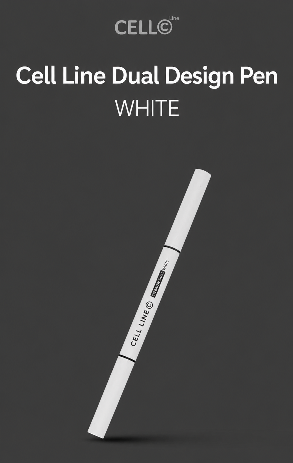 Cell Line White Design Pen creating crisp, smudge-free white lines on skin