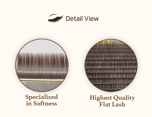 IB Flat Lash [Choco Brown Color MIX] - Amber Lash Luxury Edition