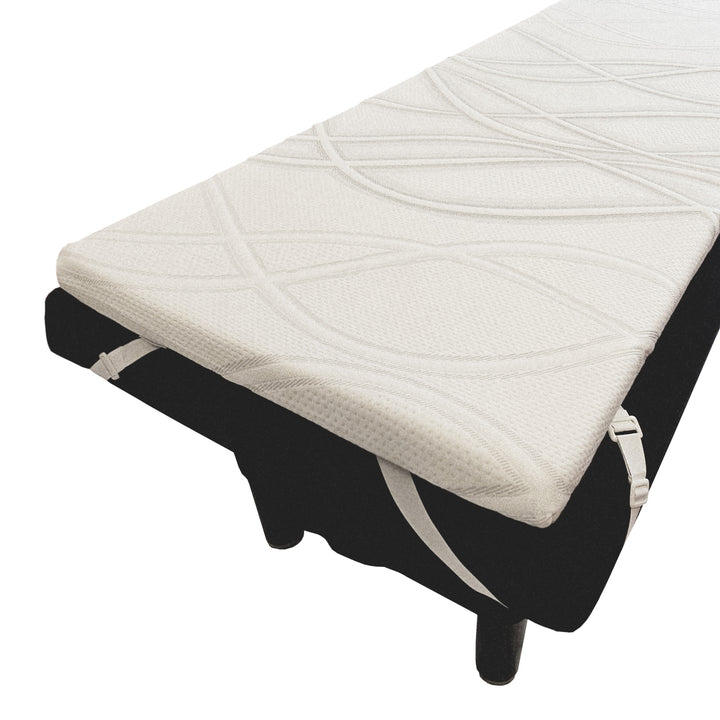 Lash extension bed setup with memory foam cushion for client comfort