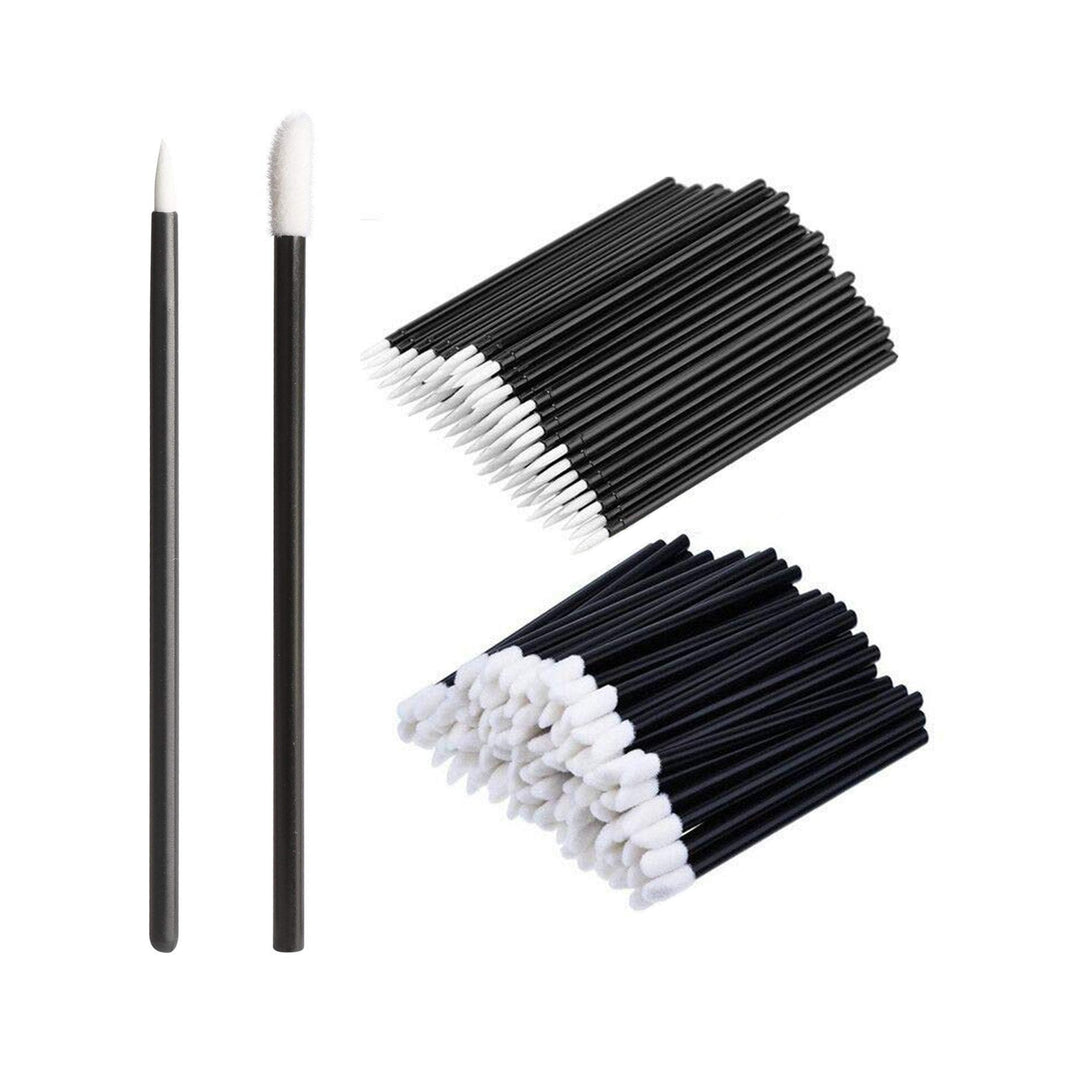 Disposable Lip Brush - 100 Pieces (50pcs x 2pack) - Amber Lash