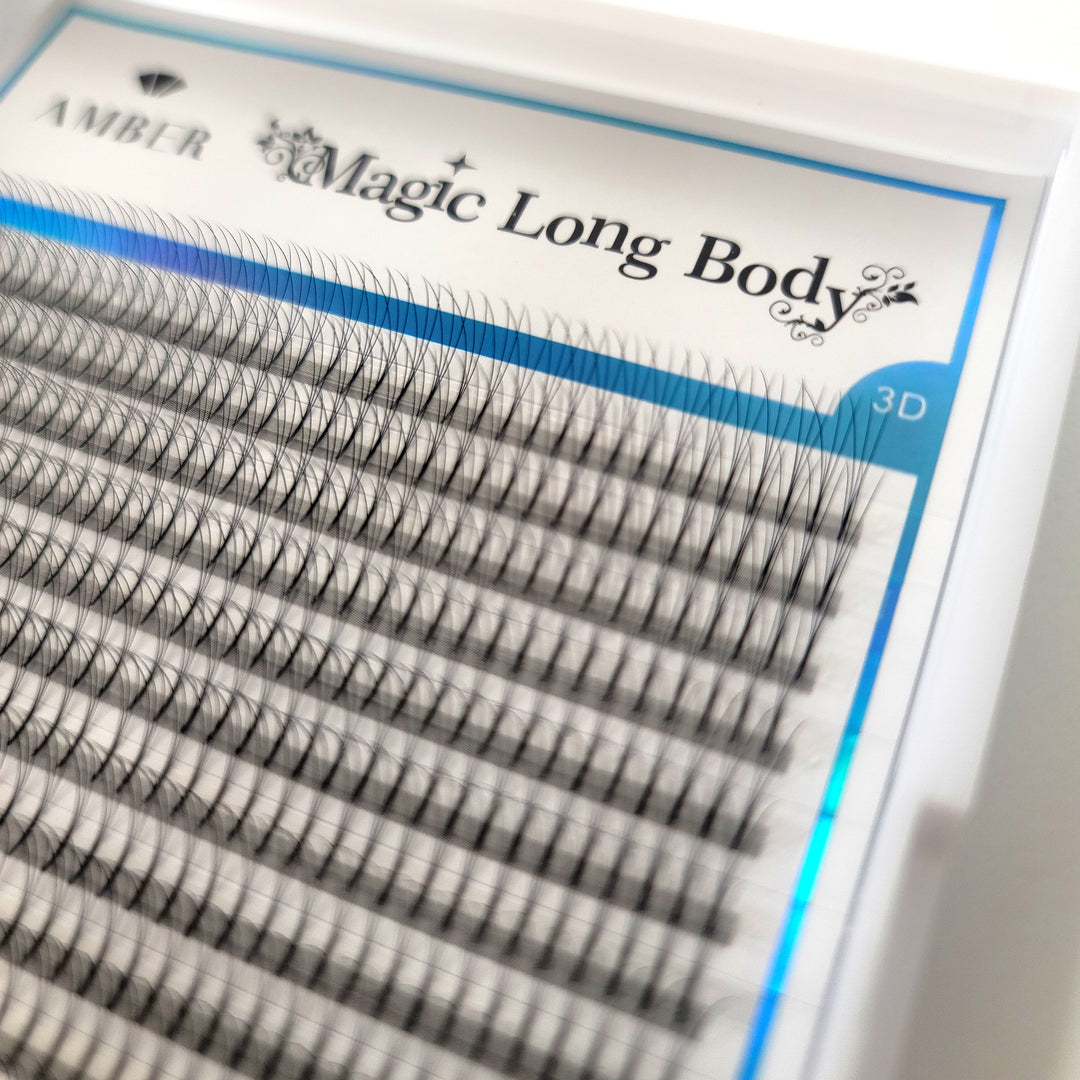 Amber Lash Magic Long Body 3D Premade Volume Fan lashes [720 Fans]