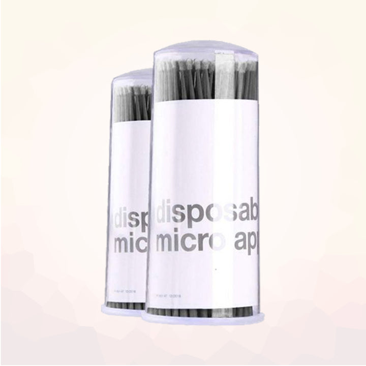 200pcs Disposable Micro Brushes Applicators, Various Colors, 2pack(100pcs) - Amber Lash