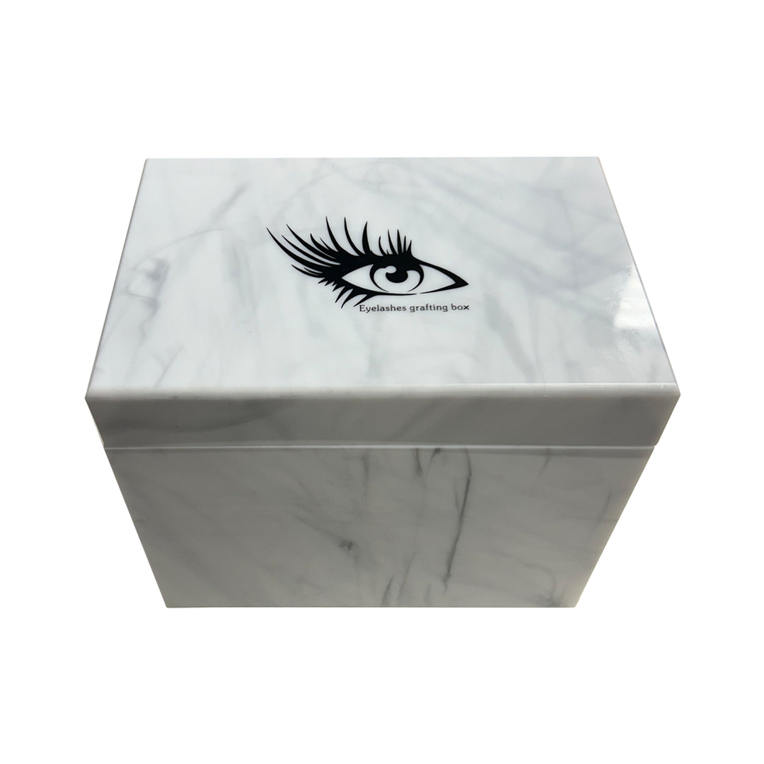Dustproof flip cover closed on 10-layer eyelash storage box