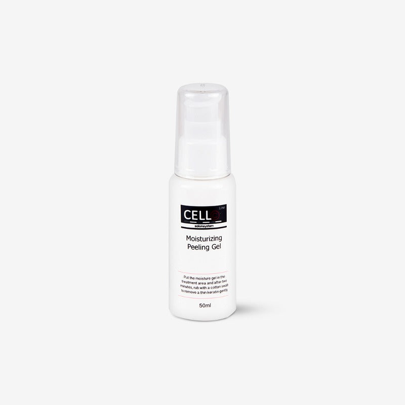 Cell Line Moisturizing Peeling Gel 50ml bottle, Korean skincare exfoliating gel for semi-permanent makeup pre-treatment