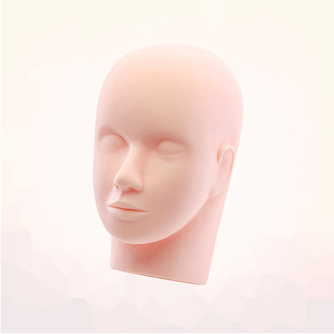 Eyelash Extension Practice Soft Silicone Makeup Mannequin Head