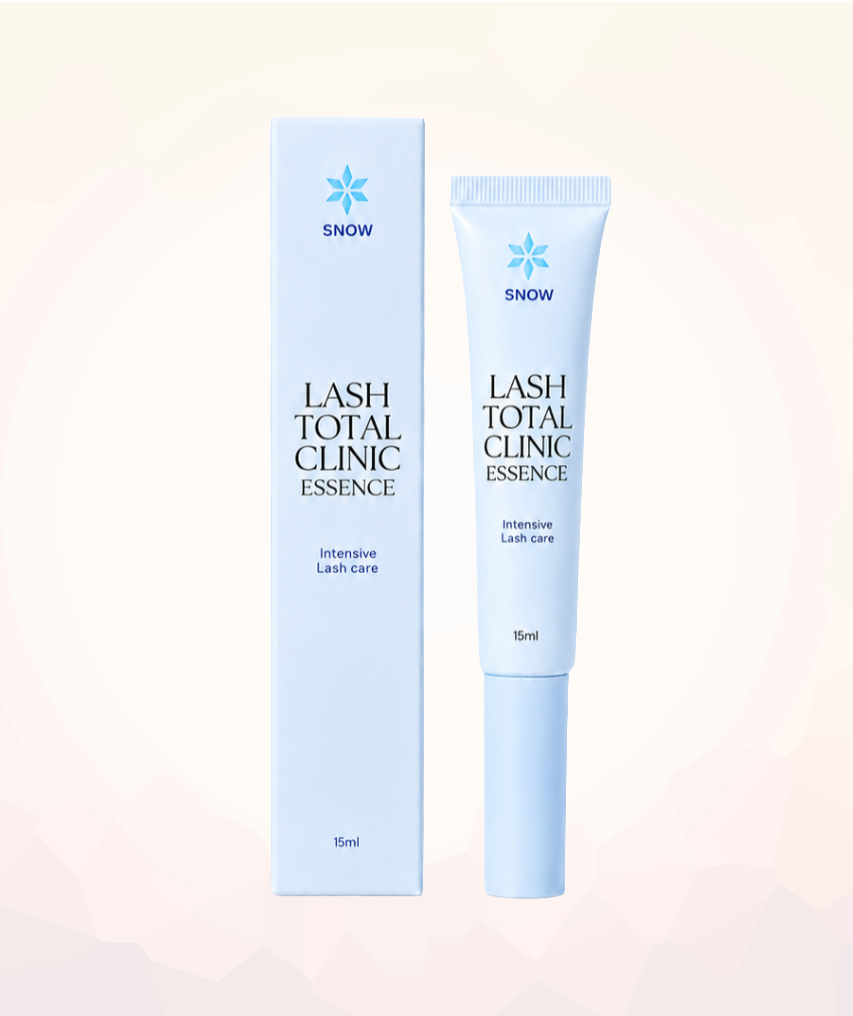 Snow Lash Total Clinic Essence Step 3, 15 mL tube and box for professional post-lift lash care