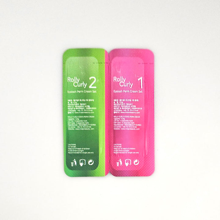 Rollycurly Lashes & Eyebrow Lift Perm Step 1 & 2 Bulk Set [50 Sachets]