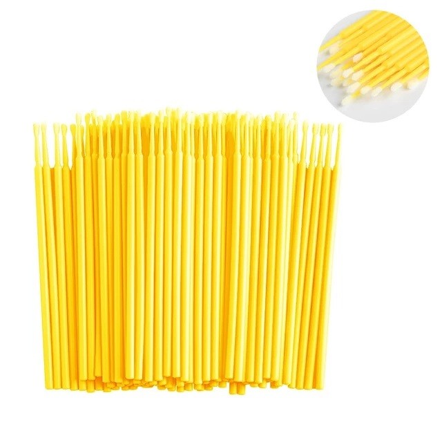500pcs Disposable Micro Brushes Applicators - Amber Lash