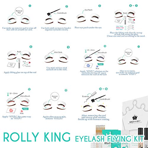 Rolly King Eyelash Flying Kit - Eyelash lifting (1pack,5pack option) - Amber Lash