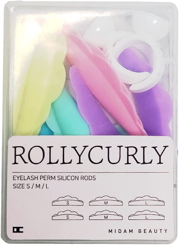 Rolly Curly Rods Set with Glue Rings and Y-Shape Applicator (Colored Rods)