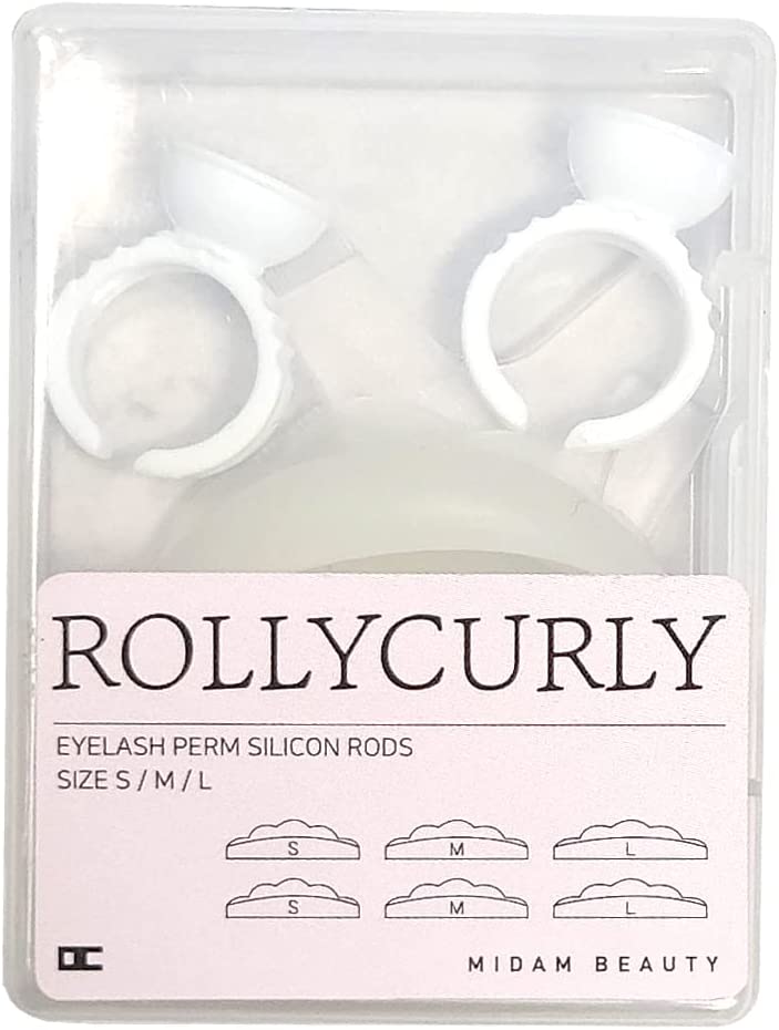 Rolly Curly Rods Set with Glue Rings and Y-Shape Applicator (Clear Rods)
