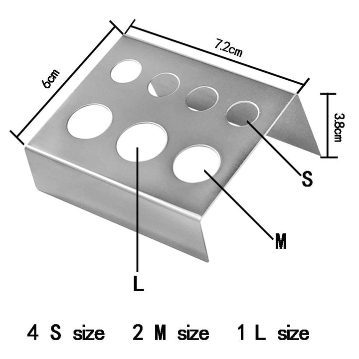 7 Holes Stainless Steel Pigment Cup Holder Stand