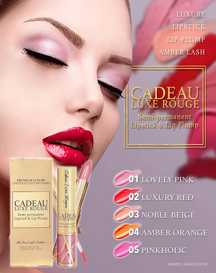 Cadeuau Luxe Rouge Lipstick and Lip Plump - Amber Lash