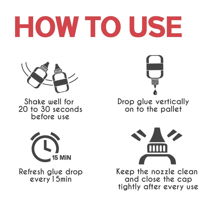 AMBER LASH "FIND THE RIGHT GLUE" BUNDLE: MAGIC GLUE 10ML + SGLUE 10ML + SGLUE PLUS 10ML + SAFE GLUE 5ML