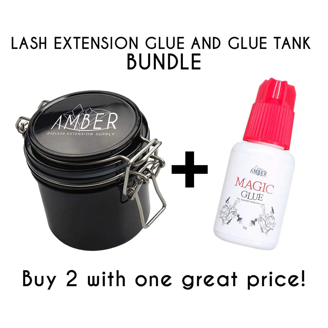 Amber Lash Magic Glue and Glue Storage Tank Combo