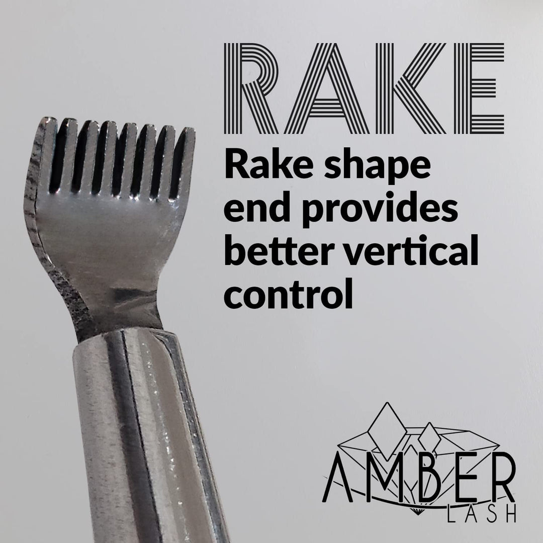 Lash Rake Amber Lash Perm Rake for Eyelash & Eyebrow Lifting Stick