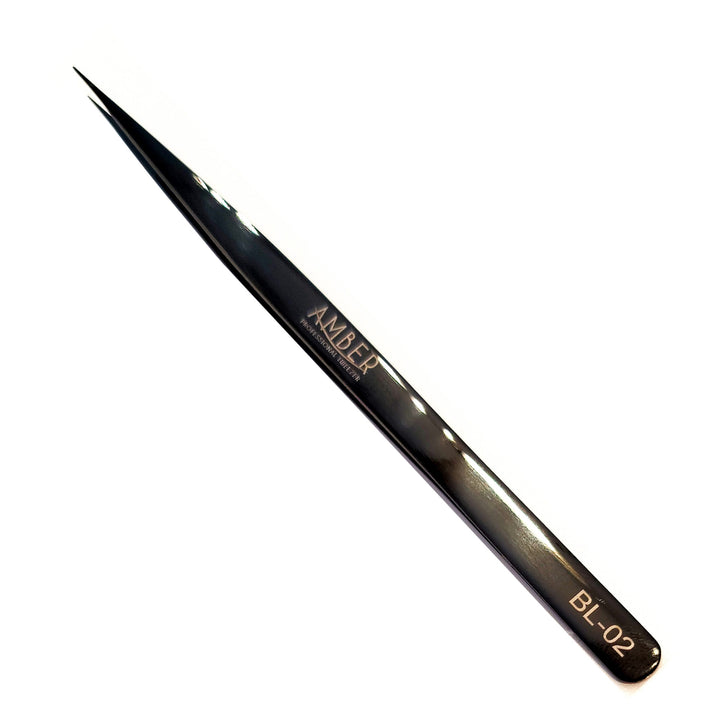 primum black tweezer for eyelash extensions-bl02
