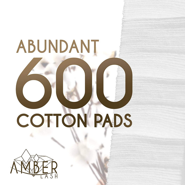 Amber Lash the Most Perfect Lint-Free Cotton Pads, 600 Count - Amber Lash