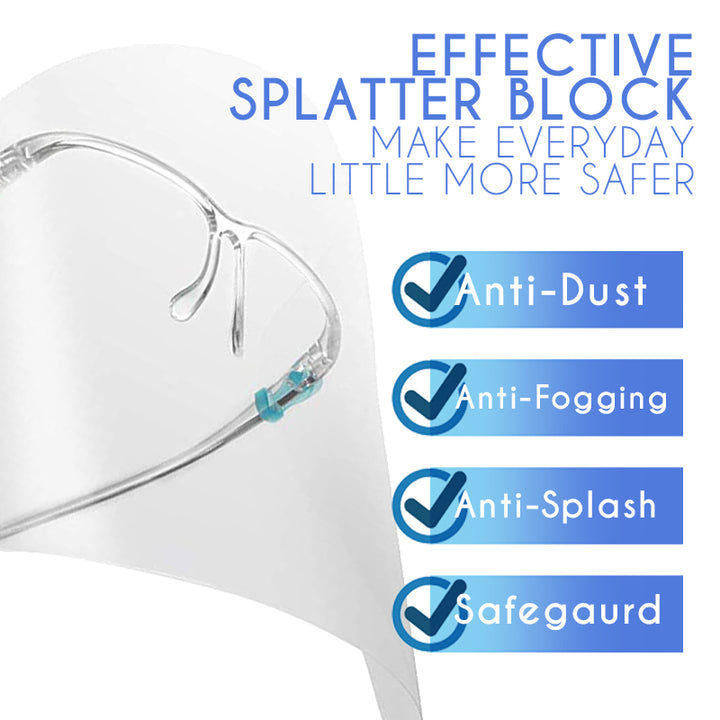 Clear Plastic Face Shield - Anti-Dust Reusable - Amber Lash