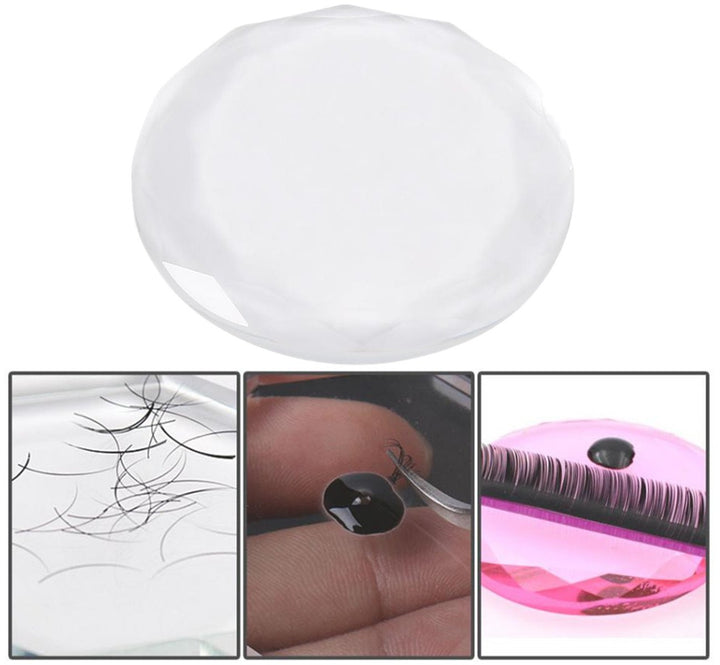 3pcs Colored Crystal Glue Pallet Crystal - Amber Lash