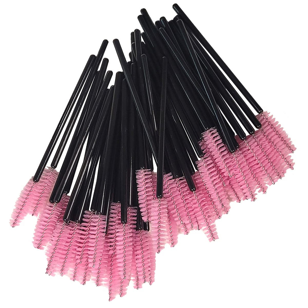 100pcs Disposable Mascara Brush Applicator 2pack(50pcs )- Various Colors - Amber Lash