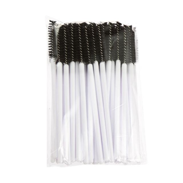 100pcs Disposable Mascara Brush Applicator 2pack(50pcs )- Various Colors - Amber Lash