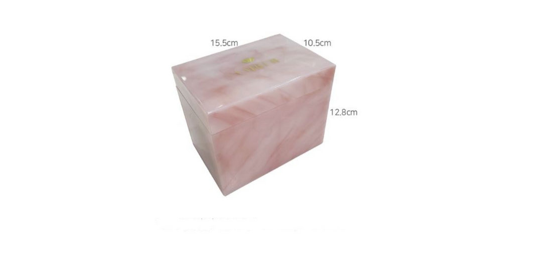 pink marble lash storage
