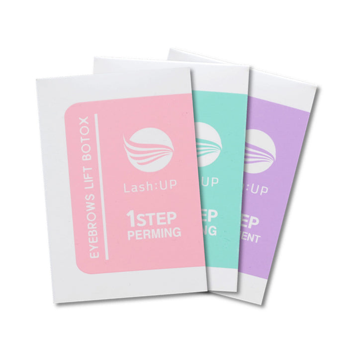 Lash:UP Eyelash Perm and Brow Lift - Individual Steps 1 to 3 - Amber Lash