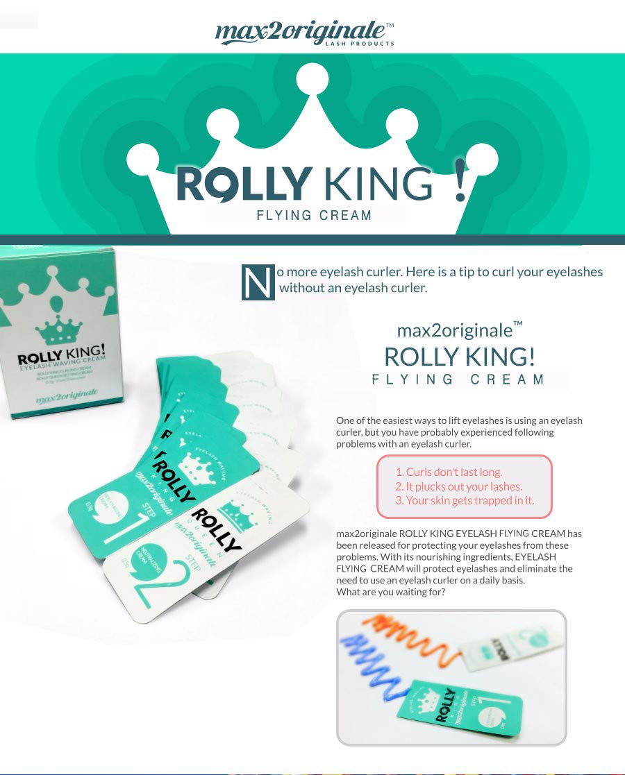 ROLLY KING Flying Lash Lift/ Brow Lamination Cream STEP 1 & STEP 2 Set ...