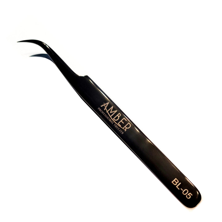 primum black tweezer for eyelash extensions-bl05