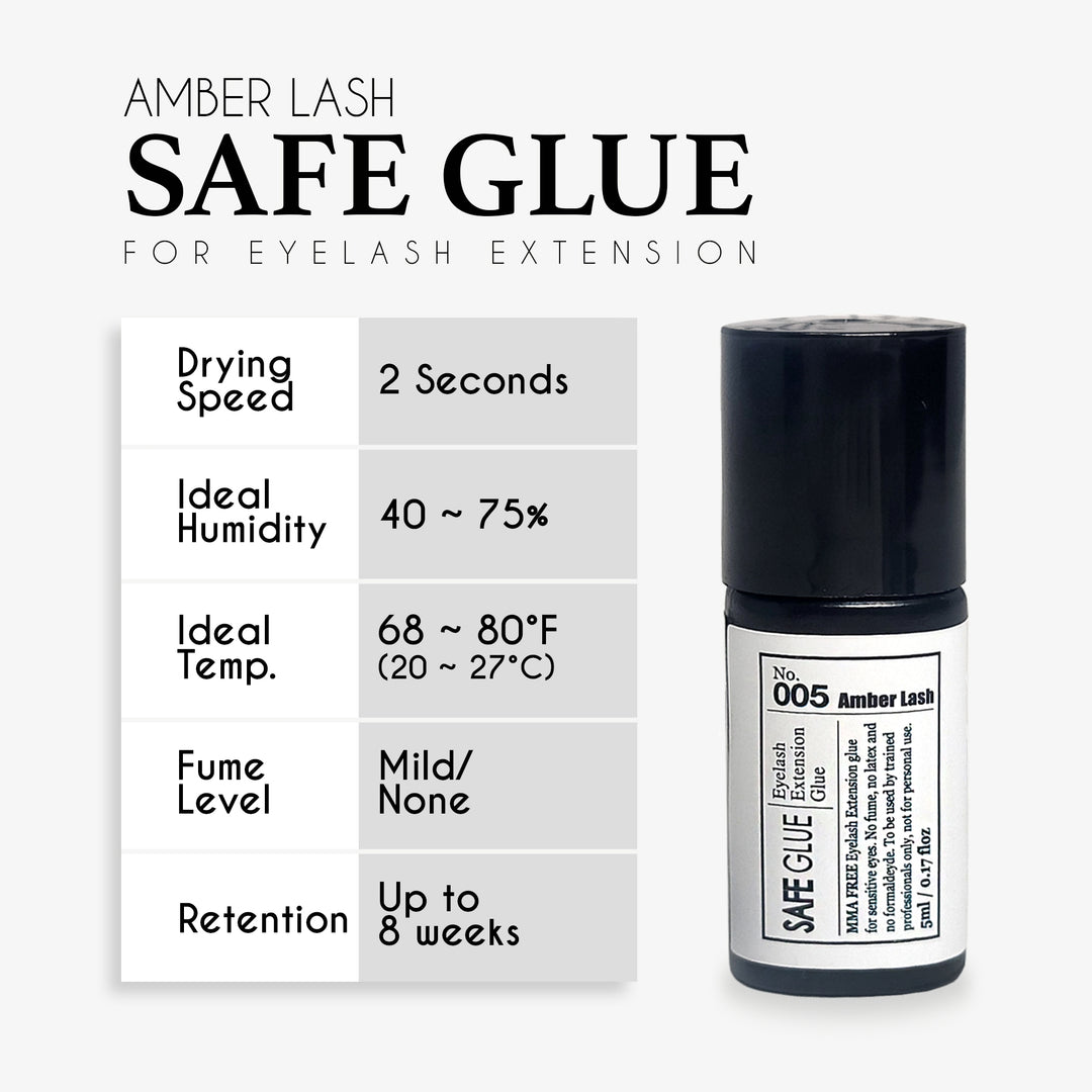 Amber Lash Safe Glue for Eyelash Extension - Amber Lash