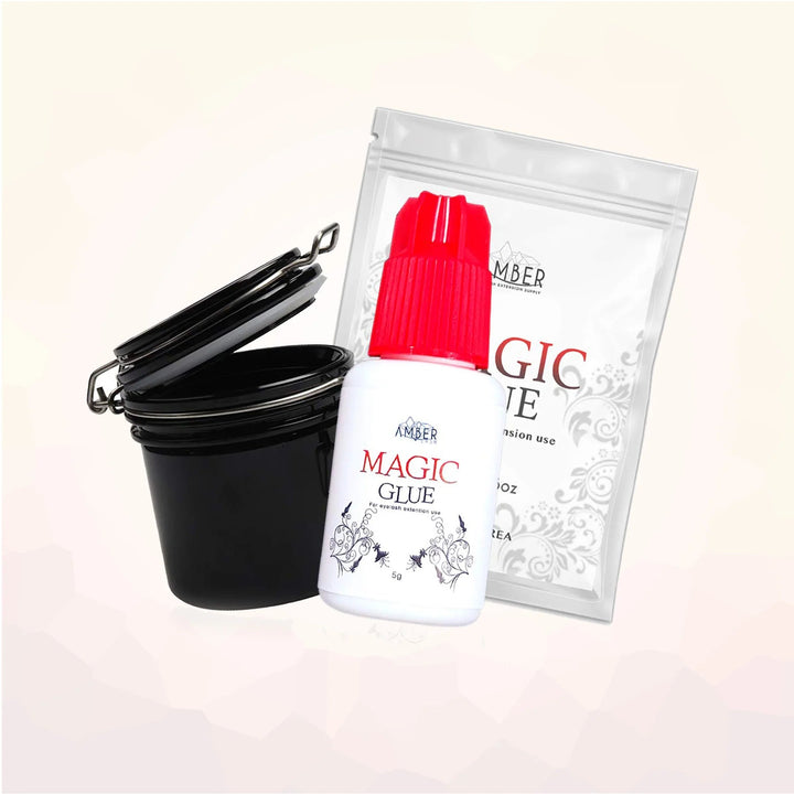 Amber Lash Magic Glue and Glue Storage Tank Combo
