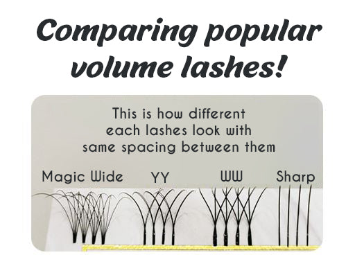 comparing popular volume lashes